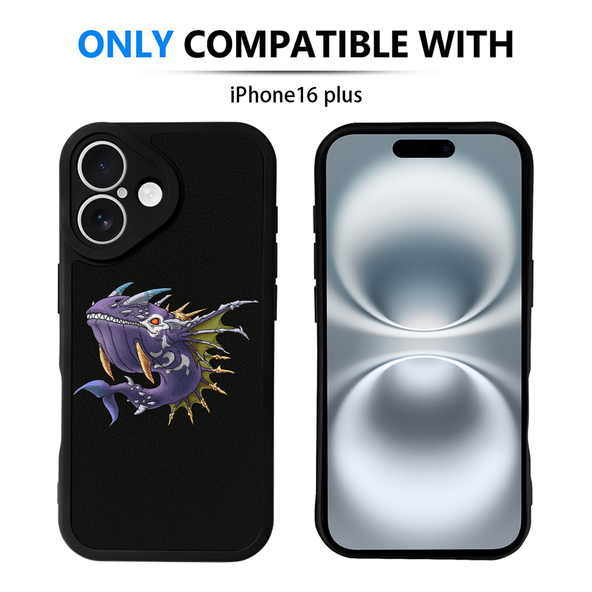 （画像用） ドラゴンクエスト Doragon Kuesuto Dragon Quest 【iPhone 16シリーズ対応】シリコンスマホケース（レザー調） 材質：シリコン